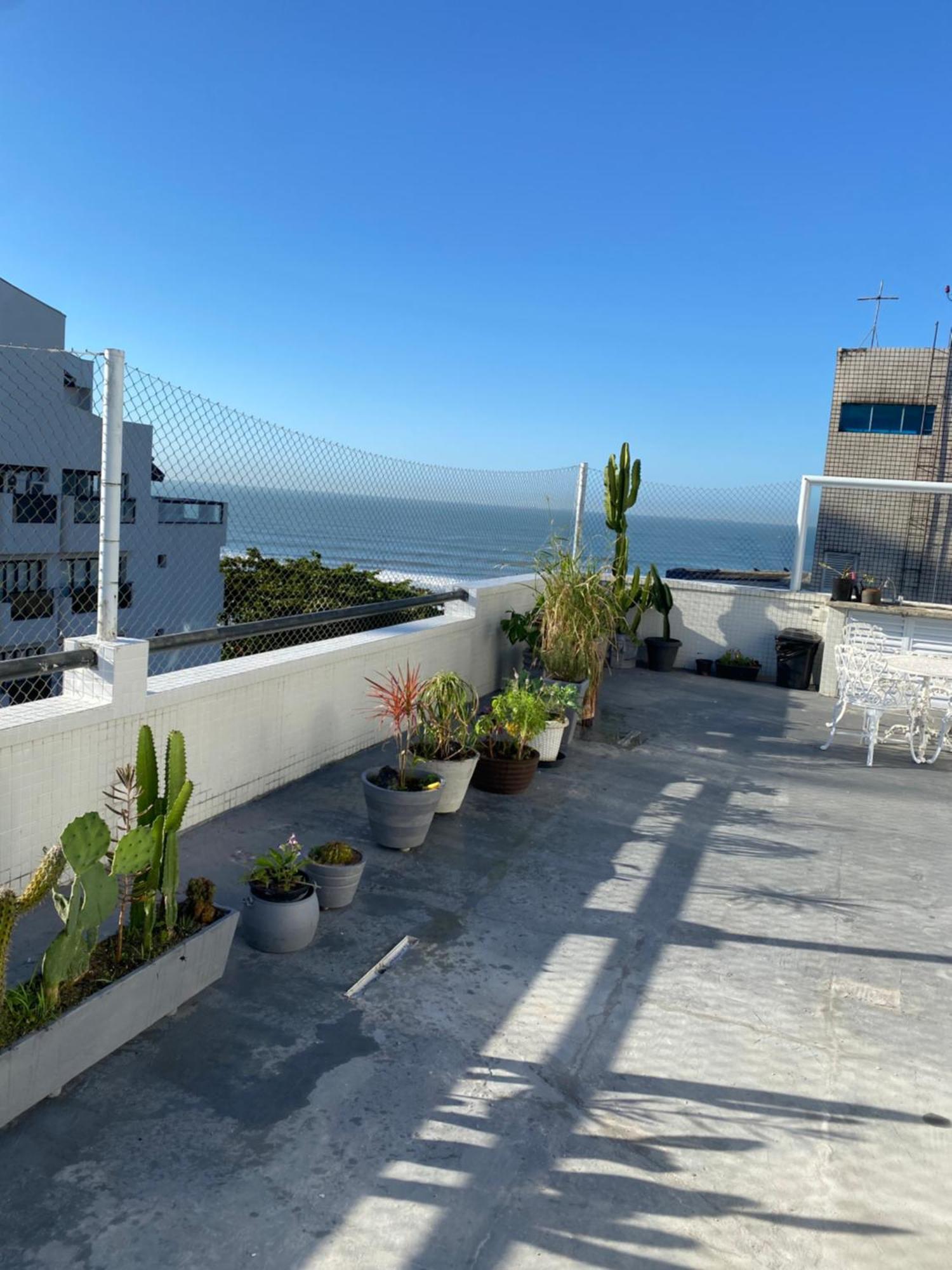 Cobertura Com Area Externa Com Vista Para O Mar Na Melhor Praia Do Guaruja Tombo Lägenhet Exteriör bild